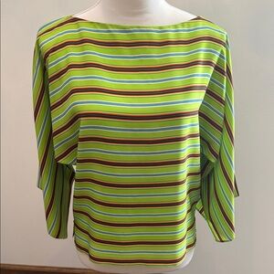 Ralph Lauren Striped Green Women's Top